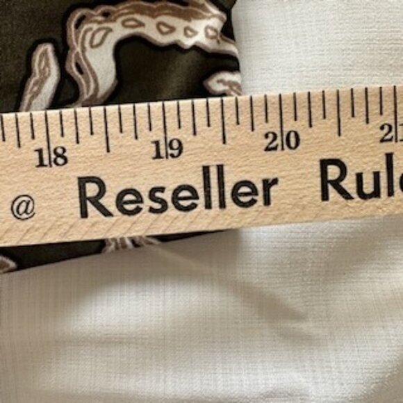 Chico's Women's Dark Floral Print Keyhole 3/4 Sleeve Blouse Size 3 Boho Peasant - Picture 6 of 9